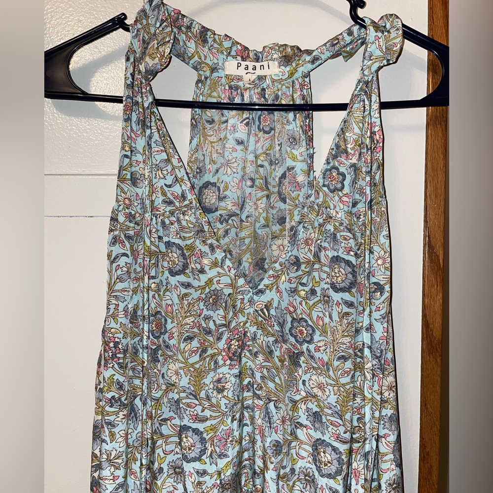 Paani racerback style maxi with tassels